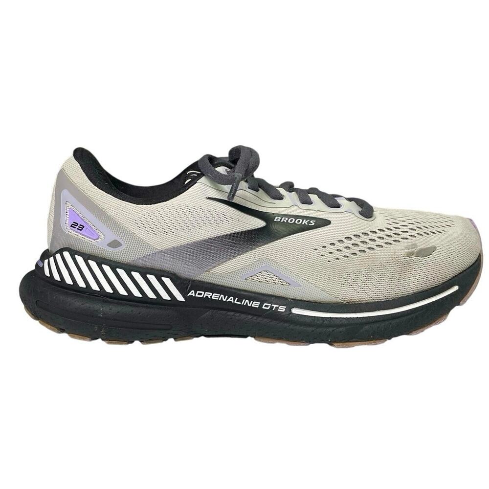 EUC - Brooks Adrenalin GTS 23 Women's Running Shoe in Grey/Purple Colorway